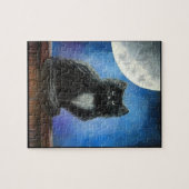 Schwarze Katze - Puzzle (Horizontal)