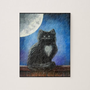 Schwarze Katze - Puzzle