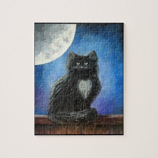 Schwarze Katze - Puzzle (Vertikal)