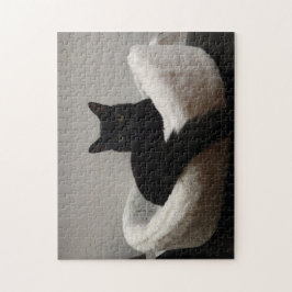 Schwarze Katze Puzzle