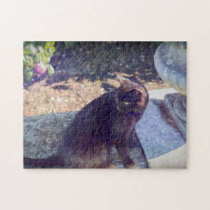 Schwarze Katze Puzzle