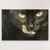 Schwarze Katze Puzzle (Horizontal)
