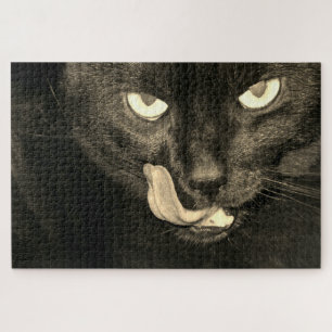 Schwarze Katze Puzzle