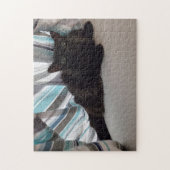 Schwarze Katze Puzzle (Vertikal)