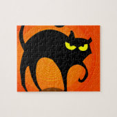 Schwarze Katze Puzzle (Horizontal)
