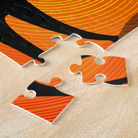 Schwarze Katze Puzzle (Seite)