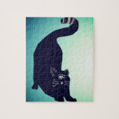 Schwarze Katze Puzzle (Vertikal)