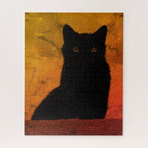 Schwarze Katze Puzzle