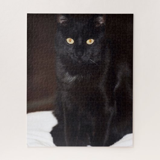 Schwarze Katze Puzzle (Vertikal)