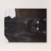 Schwarze Katze Puzzle (Horizontal)