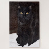 Schwarze Katze Puzzle (Vertikal)