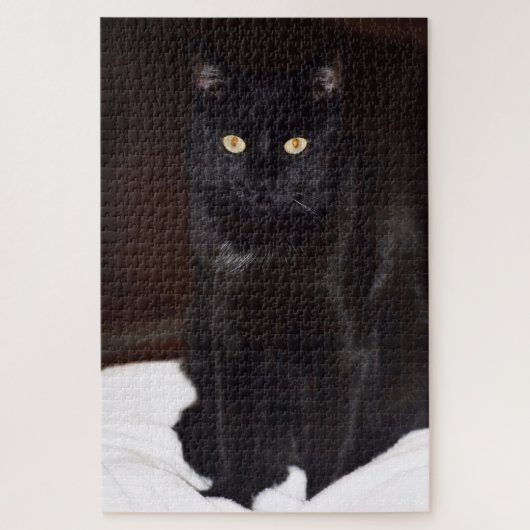 Schwarze Katze Puzzle (Vertikal)