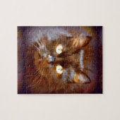 schwarze Katze Puzzle (Horizontal)