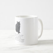 Schwarze Katze Regenbogenbrücke Kaffeetasse (VorderseiteRechts)