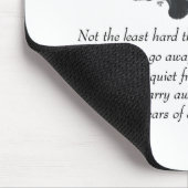 Schwarze Katze Regenbogenbrücke Mousepad (Ecke)