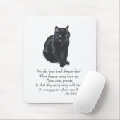 Schwarze Katze Regenbogenbrücke Mousepad (Mit Mouse)