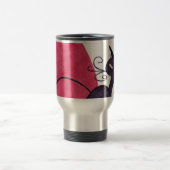 Schwarze Katze Reisebecher (Mittel)