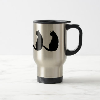 Schwarze Katze Reisebecher