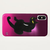 SCHWARZE KATZE, rosa Case-Mate iPhone Hülle (Rückseite (Horizontal))