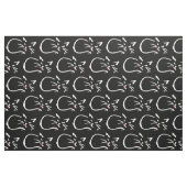 Schwarze Katze, rote Zunge Stoff (Fat Quarter (45,7 x 55,9 cm))