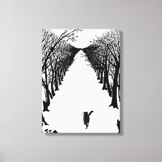 Schwarze Katze, Rudyard Kipling Leinwanddruck (Vorderseite)