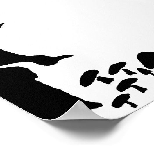 Schwarze Katze, Rudyard Kipling Poster (Ecke)