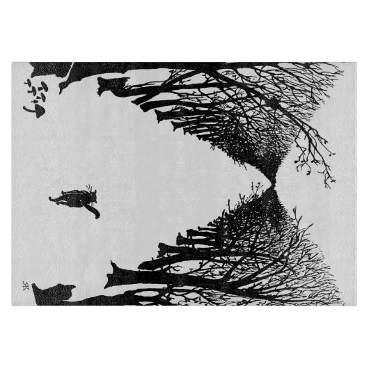 Schwarze Katze, Rudyard Kipling Schneidebrett (Vorderseite)