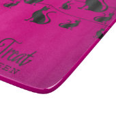 Schwarze Katze Schneidebrett (Ecke)