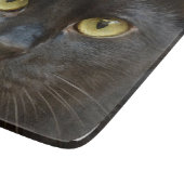 Schwarze Katze Schneidebrett (Ecke)