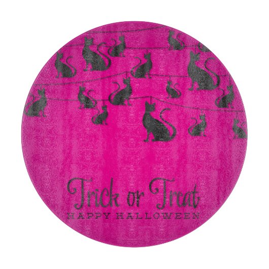 Schwarze Katze Schneidebrett (Vorderseite)