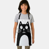 Schwarze Katze Schürze (Insitu)