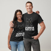 Schwarze Katze Schwarz Schwarzes Kätzchen 2 T-Shirt (Unisex)