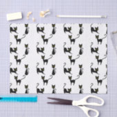 Schwarze Katze Seidenpapier (Handwerk)