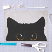 Schwarze Katze Seidenpapier (Handwerk)