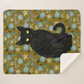 Schwarze Katze Sherpadecke (Vorderseite (Horizontal))
