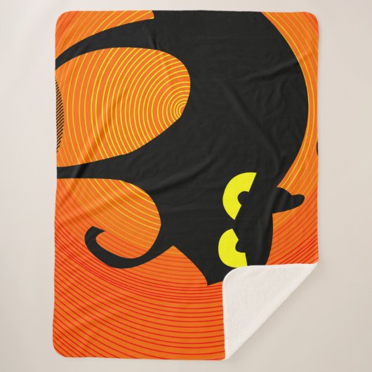 Schwarze Katze Sherpadecke (Vorderseite)