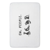 Schwarze Katze Shirt lustige Frauen Neugeborene Ka Badematte (Vorderseite Vertikal)