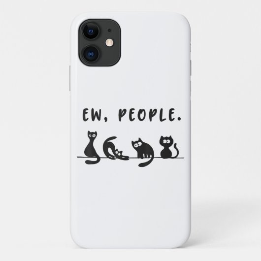 Schwarze Katze Shirt lustige Frauen Neugeborene Ka Case-Mate iPhone Hülle (Rückseite)