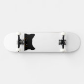 Schwarze Katze Skateboard (Horizontal)