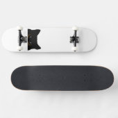 Schwarze Katze Skateboard (Horizontal)
