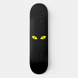 Schwarze Katze Skateboard