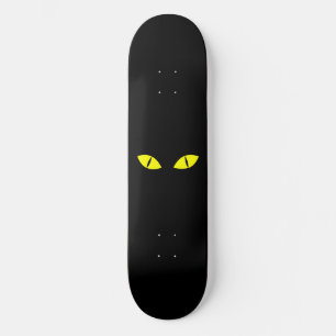 Schwarze Katze Skateboard