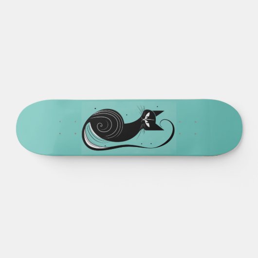 SCHWARZE KATZE-SKATEBOARD-DECK SKATEBOARD (Horizontal)