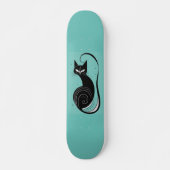 SCHWARZE KATZE-SKATEBOARD-DECK SKATEBOARD (Vorne)