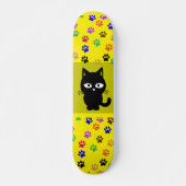 SCHWARZE KATZE-SKATEBOARD-DECK SKATEBOARD (Vorne)