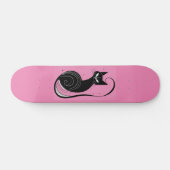SCHWARZE KATZE SKATEBOARD ROSA DECK (Horizontal)