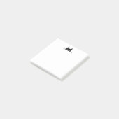 Schwarze Katze späht - 3 mal 3 Post-it-Notiz Post-it Klebezettel (angewinkelt)