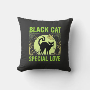 Schwarze Katze Spezielle Liebe Halloween Grafik Kissen