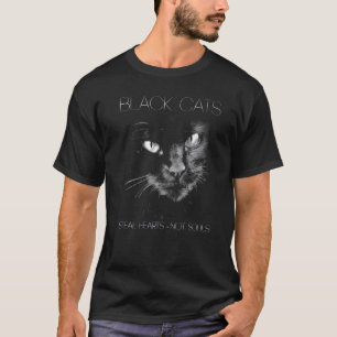 Schwarze Katze stiehlt Herzen, keine Seelen Männer T-Shirt