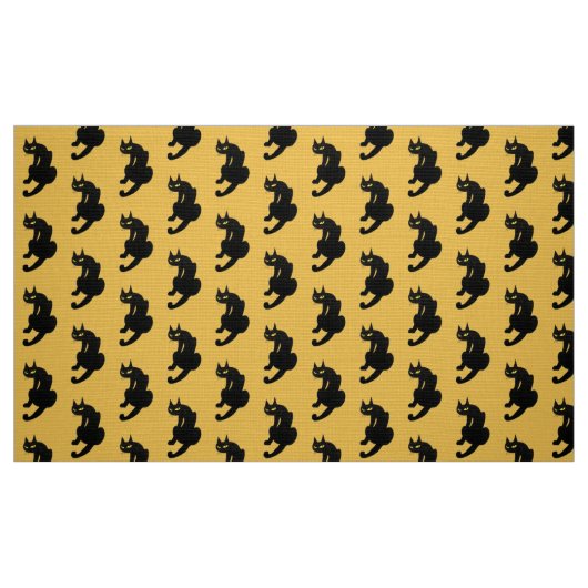 SCHWARZE KATZE STOFF (Fat Quarter (45,7 x 55,9 cm))
